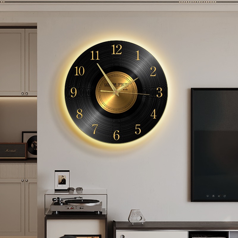 Luxury Lifestyle Homes - Reloj de Pared Vintage con Luz,