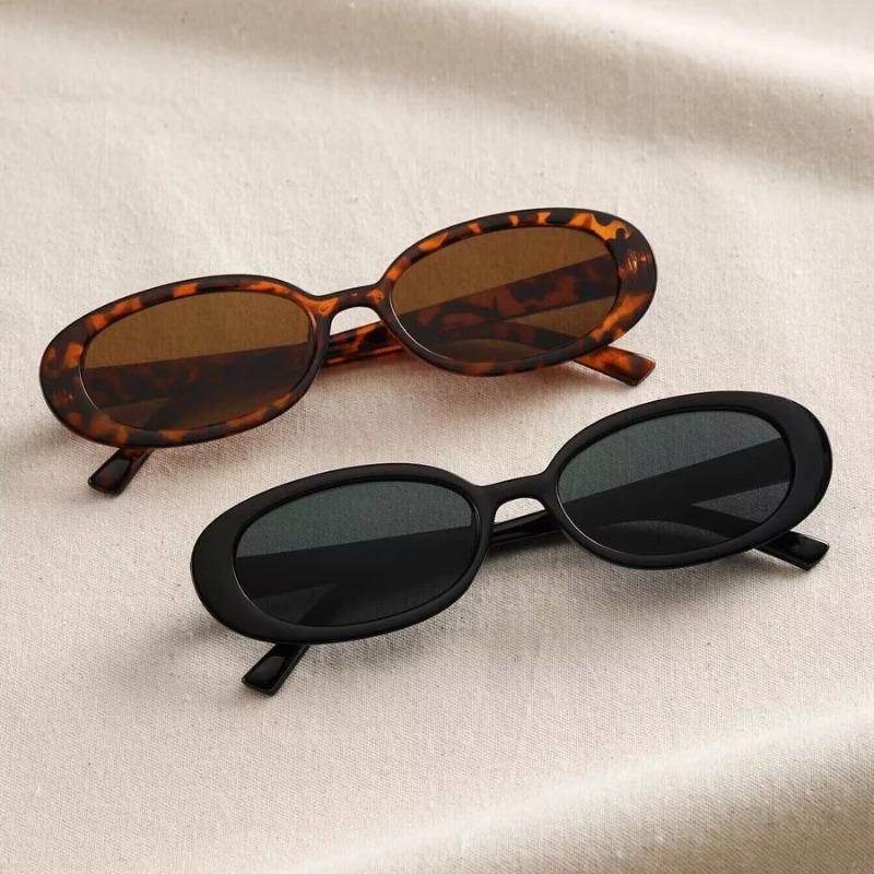 Luxury Lifestyle Products - Gafas de sol ovaladas vintage para