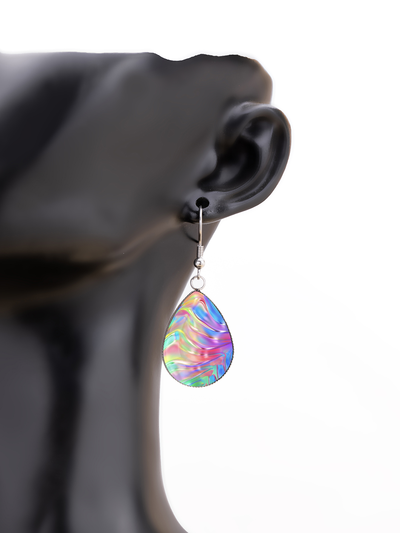 1 par de aretes coloridos con  - Luxury Lifestyle Party reseña y precio