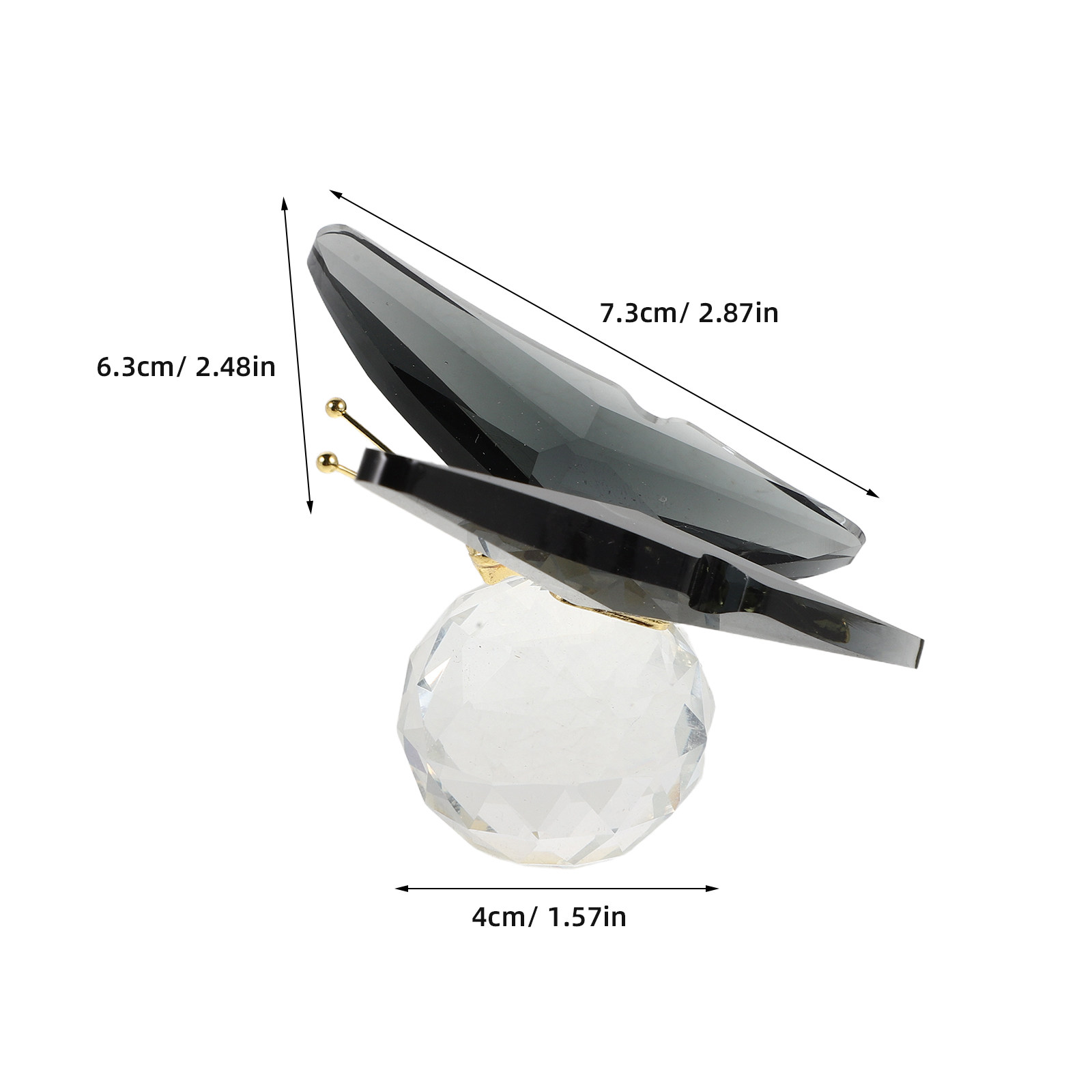 Prensapapeles de Cristal con F - Crystal Ball Decor reseña y precio
